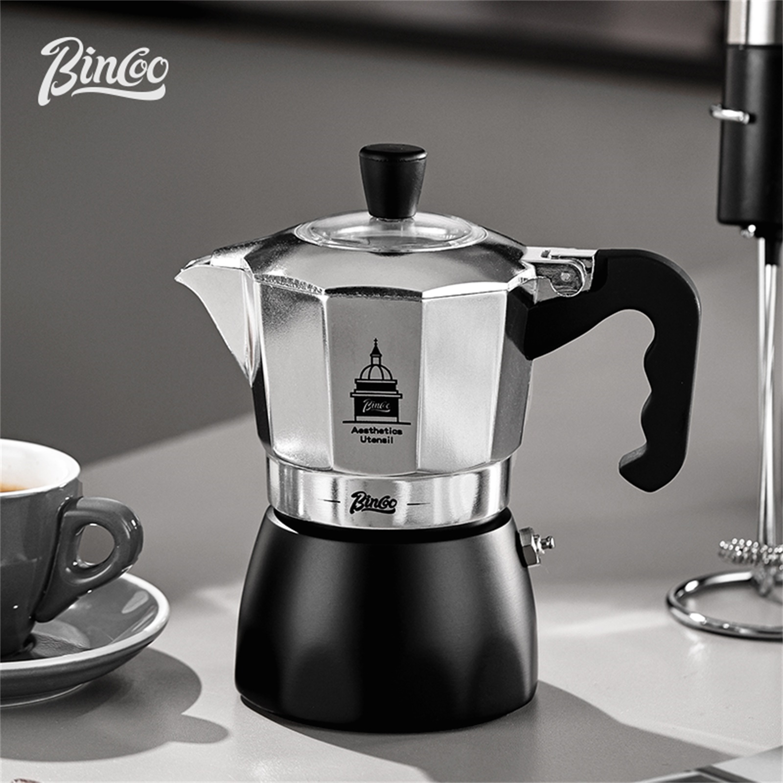 BINCOO Double Valve Moka Pot，E - огляд і ціна Coffee Equipment For Home