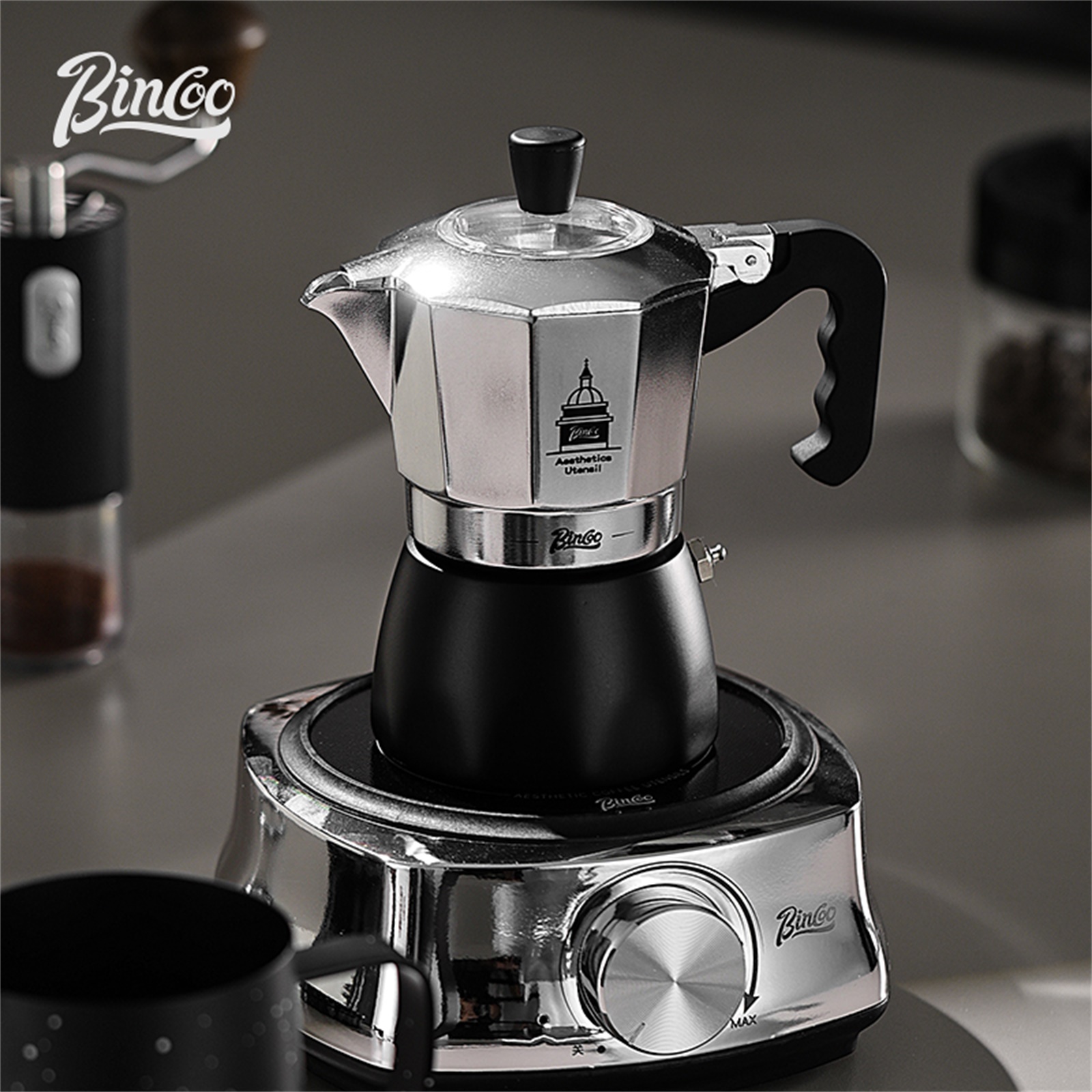 BINCOO Double Valve Moka Pot，E - огляд і ціна Coffee Equipment For Home