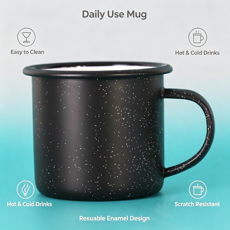 Vintage Enamel Mug with Star‑D - огляд і ціна Coffee Equipment For Home