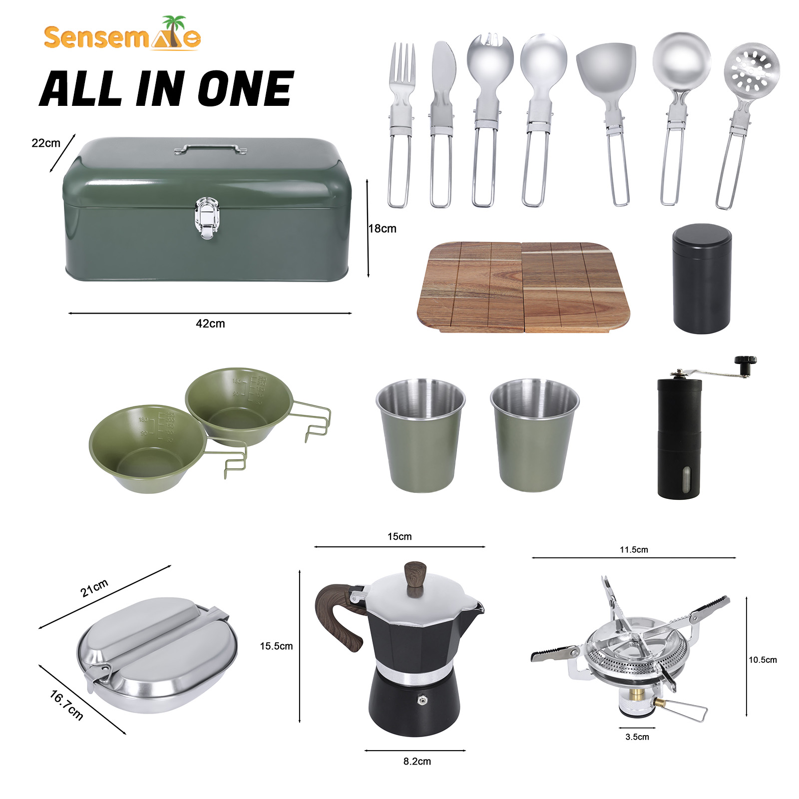 Glamping Camping Cookware Set  - огляд і ціна Coffee Equipment Gift Set