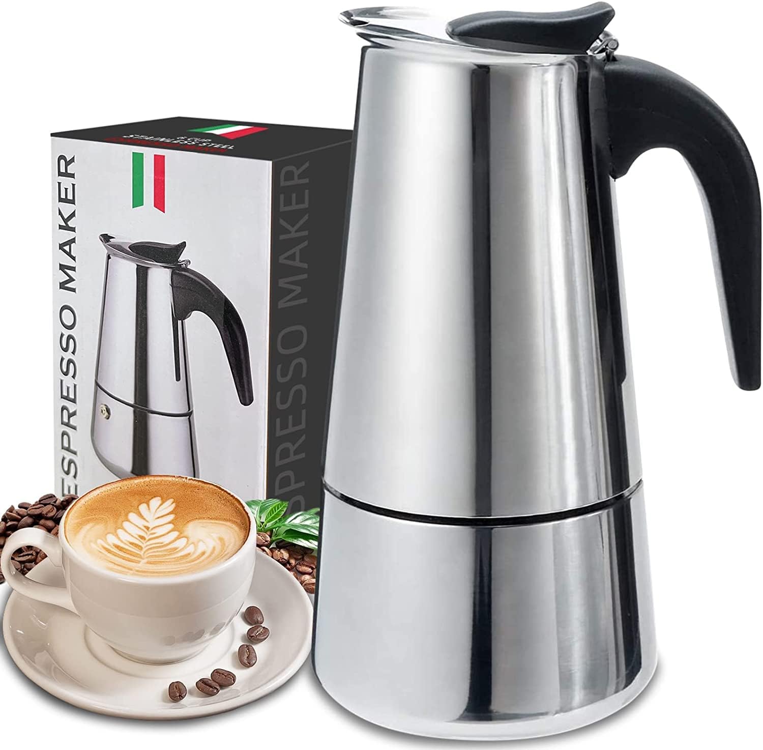4/6/9 Cups Moka Pot Caffe Mach - огляд і ціна Coffee Equipment For Home