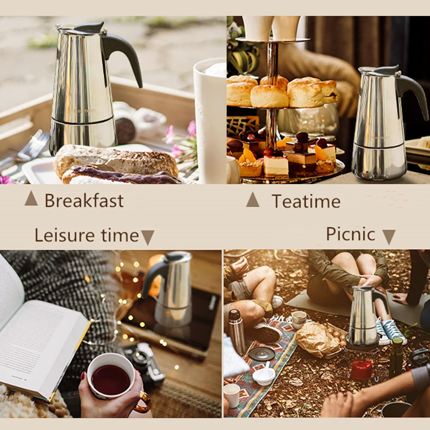 4/6/9 Cups Moka Pot Caffe Mach - огляд і ціна Coffee Equipment For Home