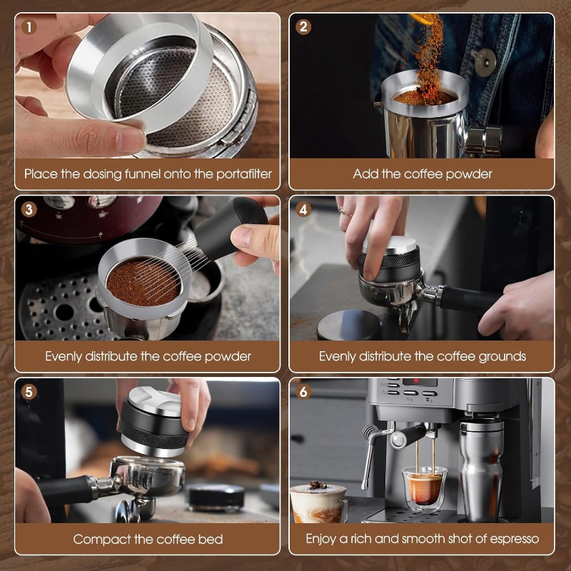 51/53/58mm 5pcs Espresso Set - - огляд і ціна Coffee Equipment Kit