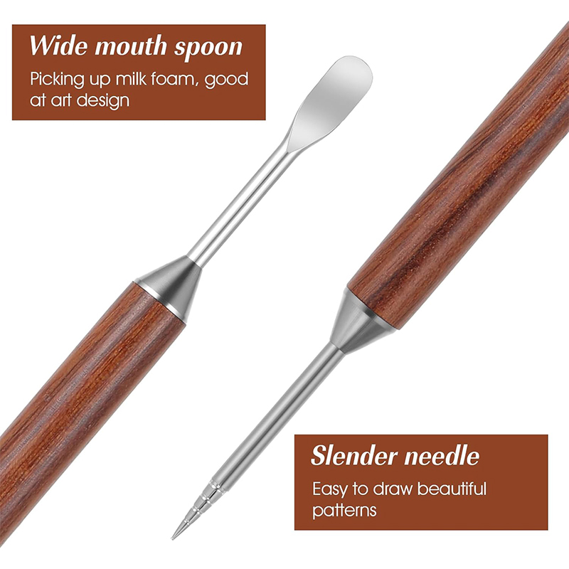 2Pcs Coffee Art Pen Latte Art  - огляд і ціна Coffee Equipment Kit