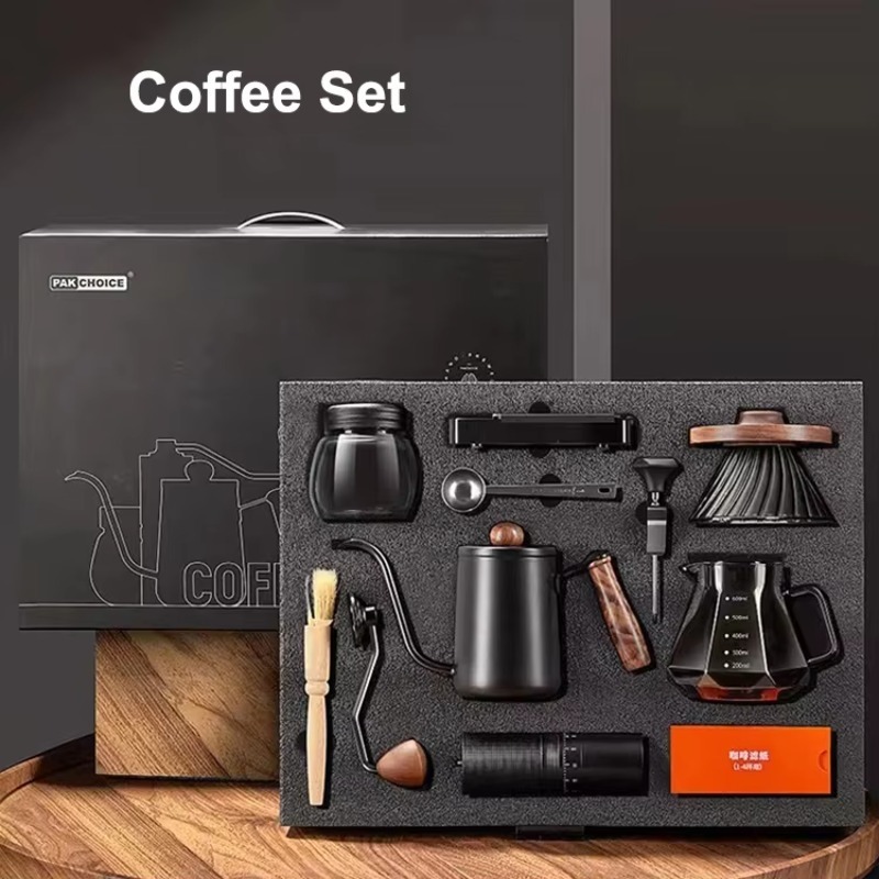 10pcs Travel Coffee Set Manual - огляд і ціна Coffee Equipment Kit