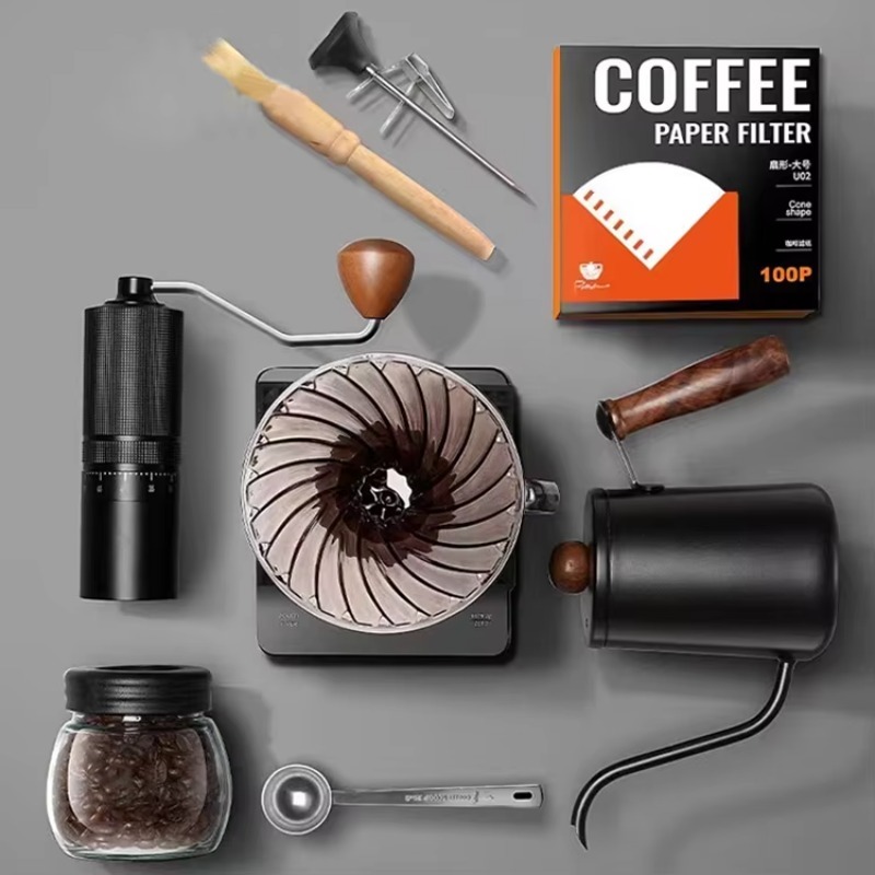 10pcs Travel Coffee Set Manual - огляд і ціна Coffee Equipment Kit