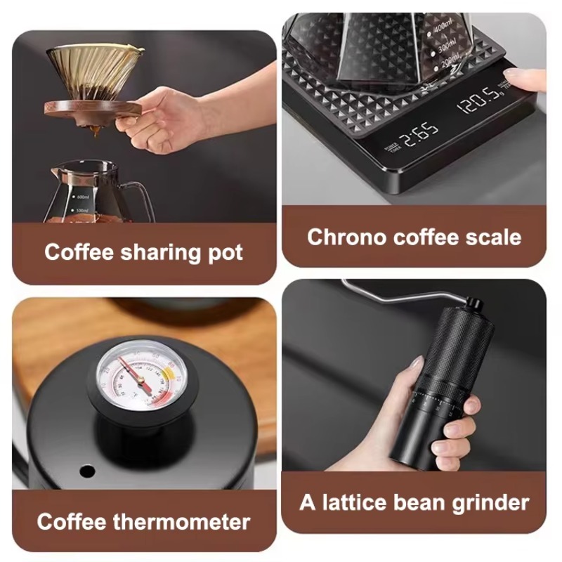 10pcs Travel Coffee Set Manual - огляд і ціна Coffee Equipment Kit
