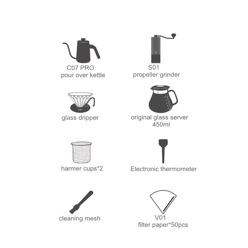 Luxury Coffee Shop Brewing Cof - огляд і ціна Coffee Equipment Gift Set